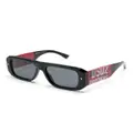 Dsquared2 Eyewear logo-print rectangle-frame sunglasses - Black