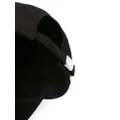Balmain logo-embroidered cotton baseball cap - Black