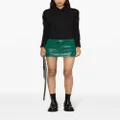 Vivienne Westwood Crewe denim asymmetric miniskirt - Green
