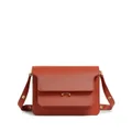 Marni medium Trunk Saffiano leather shoulder bag - Brown