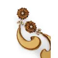 ETRO crystal-embellished paisley earrings - Gold