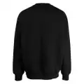 izzue towelling logo-appliqué sweatshirt - Black