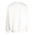 izzue towelling logo-appliqué sweatshirt - White