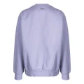 izzue teddy bear-print jersey-texture sweatshirt - Purple