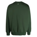 izzue teddy bear-print jersey-texture sweatshirt - Green