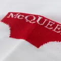 Alexander McQueen intarsia-knit logo socks - White