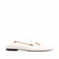 Bally Ella 10mm logo-plaque leather loafers - Neutrals