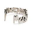 Alexander McQueen logo lettering ring - Silver