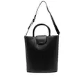 Paul Smith Shadow Stripe leather bucket bag - Black