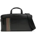 Paul Smith logo-print leather laptop bag - Black