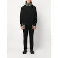 Alexander McQueen contrasting-hood half-zip sweatshirt - Black