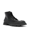 Alexander McQueen lace-up leather boots - Black