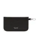 Paul Smith striped leather coin purse - Black