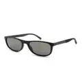 Tommy Hilfiger logo-embossed square-frame sunglasses - Black
