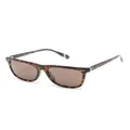 Polo Ralph Lauren tortoiseshell-effect square-frame sunglasses - Brown