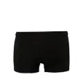 Zegna logo-appliqué elasticated-waist boxers - Black