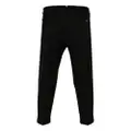 Dell'oglio straight-leg wool-blend trousers - Black
