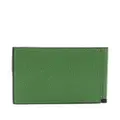 Valextra Simple Grip leather wallet - Green