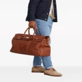 Brunello Cucinelli top-handle leather holdall bag - Brown