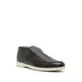 Corneliani grained-leather loafers - Brown