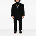 Kiton notched-lapels single-breasted cashmere coat - Black