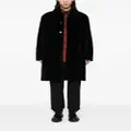 Paul Smith single-breasted leather coat - Black