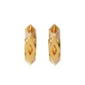 Burberry crystal-embellished hoop earrings - Gold