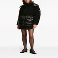 Karl Lagerfeld hooded panelled puffer jacket - Black