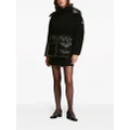 Karl Lagerfeld hooded panelled puffer jacket - Black