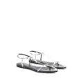 Jil Sander pointed open-toe leather sandals - Silver