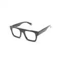 Philipp Plein square-frame logo-engraved glasses - Black