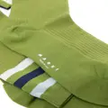 Marni striped-edge ribbed knee socks - Green