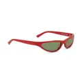 Marni Mavericks logo-print sunglasses - Brown