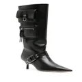 Blumarine 55mm pocket leather boots - Black