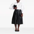 Altuzarra Tullius side-button pleated midi skirt - Black