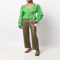 Nanushka halterneck cotton shirt - Green
