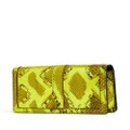 Versace snakeskin-effect leather purse - Yellow