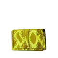 Versace snakeskin-effect leather purse - Yellow