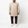 SANDRO single-breasted concealed coat - Neutrals