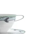 Serax x Marni Midnight Flowers cappuccino cup and saucer - White
