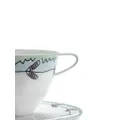 Serax x Marni Midnight Flowers cappuccino cup and saucer - White