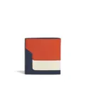 Marni colour-block bi-fold leather wallet - Red