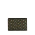 ETRO Pegaso-plaque paisley-print wallet - Green
