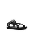 Calvin Klein Jeans logo-print touch strap sandals - Black