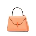 Valextra small Iside leather tote bag - Orange