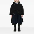 sacai layered-design cotton-blend jacket - Black