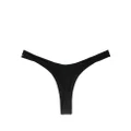 Mugler double-layer high-cut bikini bottoms - Black