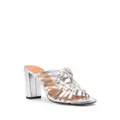 Chie Mihara Beijing 85mm leather mules - Silver