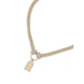 Dolce & Gabbana logo-plaque cord necklace - Neutrals