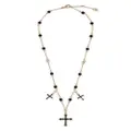 Dolce & Gabbana cross-charm rosary necklace - Gold